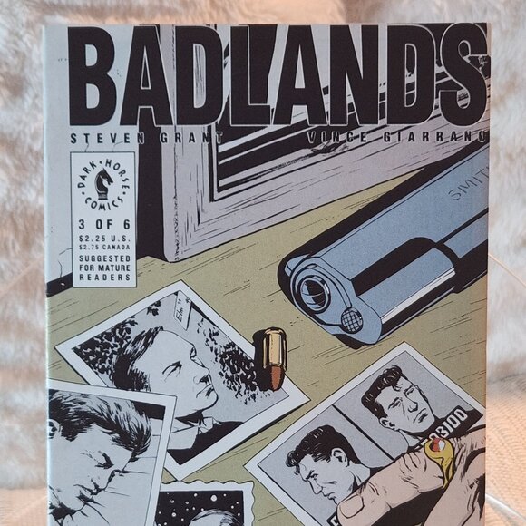 Badlands #3 (1991) Dark Horse Comics, Steven Grant, Second Edition, NM - Picture 1 of 14